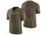 Chicago Bears #10 Mitchell Trubisky Olive 2017 Salute to Service Limited Jersey