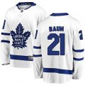 Toronto Maple Leafs #21 Bobby Baun Fanatics Branded White Away Breakaway NHL Jersey