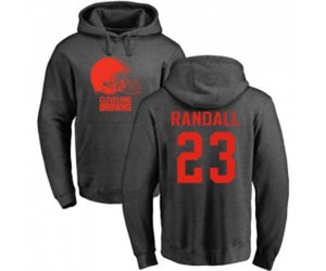 Cleveland Browns #23 Damarious Randall Ash One Color Pullover Hoodie