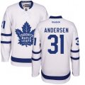 Toronto Maple Leafs #31 Frederik Andersen Authentic White Away NHL Jersey