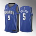 Orlando Magic #5 Paolo Banchero Blue 2022 Draft Basketball Stitched Jersey