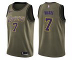 Los Angeles Lakers #1 JaVale McGee Swingman Green Salute to Service Basketball Jersey