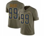 Los Angeles Chargers #99 Jerry Tillery Limited Olive 2017 Salute to Service Football Jersey