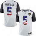 Jacksonville Jaguars #5 Blake Bortles Elite White Road USA Flag Fashion NFL Jersey