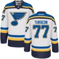 St. Louis Blues #77 Pierre Turgeon Authentic White Away NHL Jersey