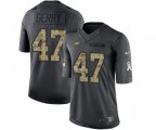 Philadelphia Eagles #47 Nate Gerry Limited Black 2016 Salute to Service Football Jersey