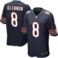 Chicago Bears #8 Mike Glennon Game Navy Blue Team Color NFL Jersey