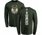 Milwaukee Bucks #0 Donte DiVincenzo Green Backer Long Sleeve T-Shirt