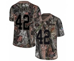 Green Bay Packers #42 Oren Burks Limited Camo Rush Realtree NFL Jersey