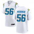Los Angeles Chargers Retired Player #56 Shawne Merriman Nike White Vapor Limited Jersey