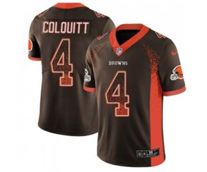 Cleveland Browns #4 Britton Colquitt Limited Brown Rush Drift Fashion Football Jersey