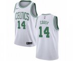 Nike Boston Celtics #14 Bob Cousy Authentic White NBA Jersey - Association Edition