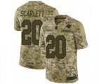 Carolina Panthers #20 Jordan Scarlett Limited Camo 2018 Salute to Service Football Jersey