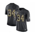 Kansas City Chiefs #34 Carlos Hyde Limited Black 2016 Salute to Service Football Jersey
