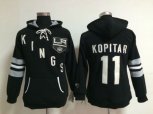 Los Angeles Kings #11 Anze Kopitar Black Jerseys Pullover Hooded