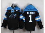 Carolina Panthers #1 Cam Newton Black Player Pullover NFL Hoodie