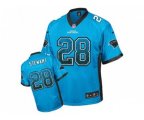 Carolina Panthers #28 Jonathan Stewart Blue Alternate Stitched NFL Elite Drift Fashion Jersey