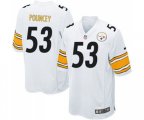 Pittsburgh Steelers #53 Maurkice Pouncey Game White Football Jersey