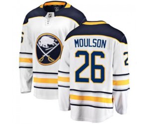 Buffalo Sabres #26 Matt Moulson Fanatics Branded White Away Breakaway NHL Jersey