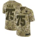 Carolina Panthers #75 Matt Kalil Limited Camo 2018 Salute to Service NFL Jersey