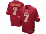 San Francisco 49ers #7 Colin Kaepernick Limited Red Strobe NFL Jersey