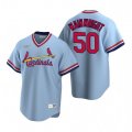 Nike St. Louis Cardinals #50 Adam Wainwright Light Blue Cooperstown Collection Road Stitched Baseball Jersey