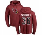 Arizona Cardinals #36 D.J. Swearinger SR Maroon Name & Number Logo Pullover Hoodie