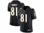 Baltimore Ravens #81 Hayden Hurst Black Alternate Stitched NFL Vapor Untouchable Limited Jersey