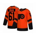 Philadelphia Flyers #61 Justin Braun Authentic Orange 2019 Stadium Series Hockey Jersey
