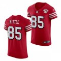 San Francisco 49ers #85 George Kittle Nike Scarlet Retro 1994 75th Anniversary Throwback Classic Limited Jersey