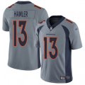 Denver Broncos #13 KJ Hamler Gray Stitched Limited Inverted Legend Jersey