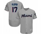 Miami Marlins Cliff Floyd Grey Road Flex Base Authentic Collection Baseball Player Jersey