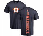 Houston Astros #6 Jake Marisnick Navy Blue Backer T-Shirt
