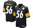 Pittsburgh Steelers #56 Anthony Chickillo Game Black Team Color Football Jersey