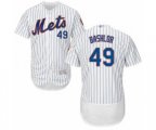 New York Mets Tyler Bashlor White Home Flex Base Authentic Collection Baseball Player Jersey