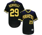 Pittsburgh Pirates #29 Francisco Cervelli Majestic black Flexbase Authentic Collection Cooperstown Player Jersey