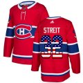 Montreal Canadiens #32 Mark Streit Authentic Red USA Flag Fashion NHL Jersey