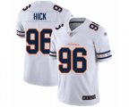 Chicago Bears #96 Akiem Hicks White Team Logo Fashion Limited Football Jersey