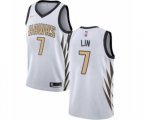 Nike Atlanta Hawks #7 Jeremy Lin Authentic White NBA Jersey - City Edition