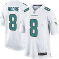 Miami Dolphins #8 Matt Moore Game White NFL Jersey
