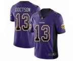 Minnesota Vikings #13 Josh Doctson Limited Purple Rush Drift Fashion Football Jersey