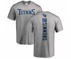 Tennessee Titans #98 Jeffery Simmons Ash Backer T-Shirt
