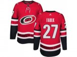 Carolina Hurricanes #27 Justin Faulk Authentic Red Home NHL Jersey