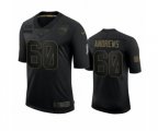 New England Patriots #60 David Andrews Black 2020 Salute To Service Limited Jersey