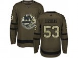 New York Islanders #53 Casey Cizikas Green Salute to Service Stitched NHL Jersey