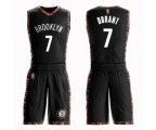 Brooklyn Nets #7 Kevin Durant Authentic Black Basketball Suit Jersey - City Edition