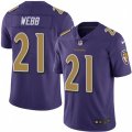 Baltimore Ravens #21 Lardarius Webb Limited Purple Rush Vapor Untouchable NFL Jersey