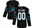San Jose Sharks Customized Premier Black Alternate NHL Jersey