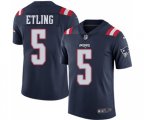 New England Patriots #5 Danny Etling Limited Navy Blue Rush Vapor Untouchable Football Jersey