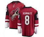 Arizona Coyotes #8 Nick Schmaltz Authentic Burgundy Red Home Fanatics Branded Breakaway Hockey Jersey